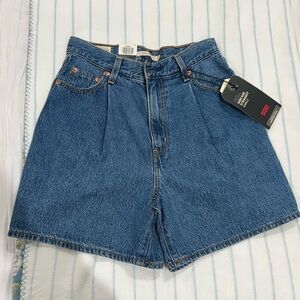 Levi's Ribcage Blue Jean Shorts, 26